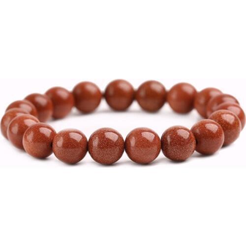 Blue Sand Stone Beaded Bracelet Men Bracelet Elastic Pulserase Jewelry Retro Beads Charms Expandable Women Jewlery