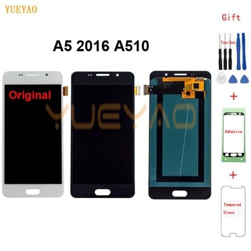 100% Test Original LCD for Samsung Galaxy A5 2016 A510F A510M A510FD A5100 A510 LCD Display Touch Screen Digitizer Assembly