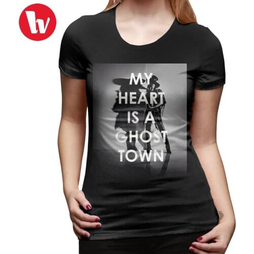 Adam Lambert T-Shirt Adam Lambert My Heart Is A Ghost Town T Shirt 100 Cotton Large Women tshirt Ladies Tee Shirt
