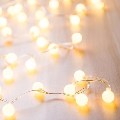 10M 80Led Cherry Balls Globe Fairy Lights Battery Operated String Light Wedding party Christmas Garland Decoration Home Decor