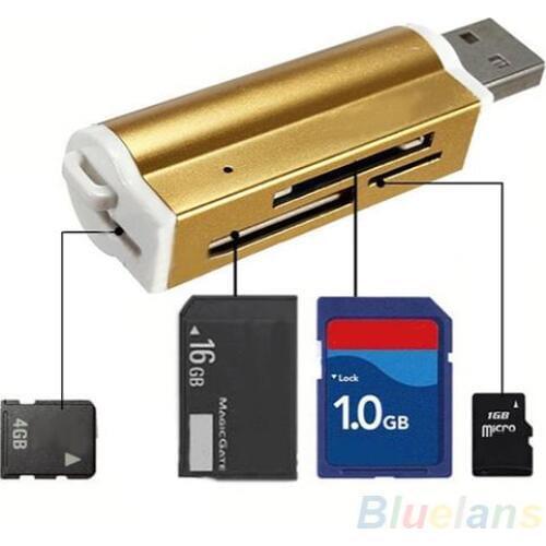 Hot sale Mini USB 2.0 Multi-Function High Speed Micro SD TF MMC SDHC Memory Card Reader