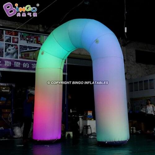 Custom Made 3.6mH Inflatable Arch With Breathing Light For Decoration /Outdoor 11.8ft High Inflated Colorful Archway - BG-A1465