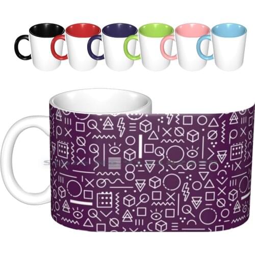 Retro 80s 1980s Vintage Pop Lab Pattern Ceramic Mugs Coffee Cups Milk Tea Mug 80 S 80s Retro 90s Vintage 1980s Cartoon