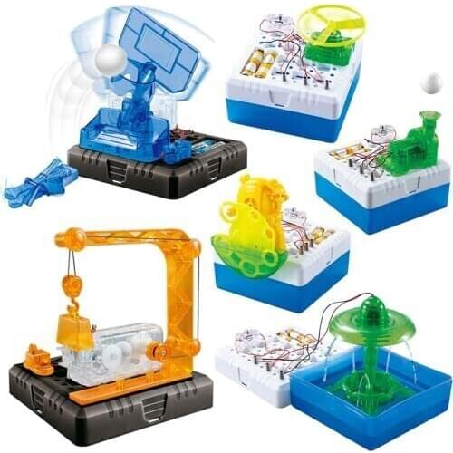 Creative Experiments Splashing Fountain Water Physics Science Set Scientific Kits DIY Model Building Boys Education Stem Toys