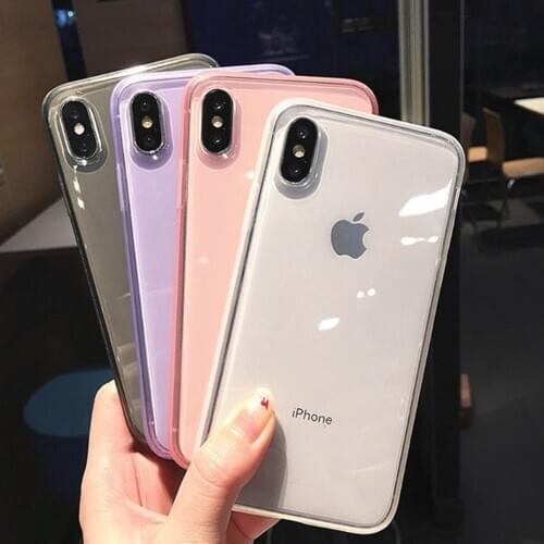 2021 Hot Selling Shockproof Transparent Silicone Case Cover For iPhone XS Max XR X 8 7 Plus 6S 6
