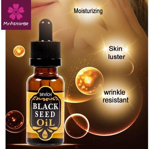 Sevich 20ml Natural Black Seed Oil Repair Damaged Hair Help Hair Regrowth Moisturizing Black Seed Hair Loss Treatment Oil