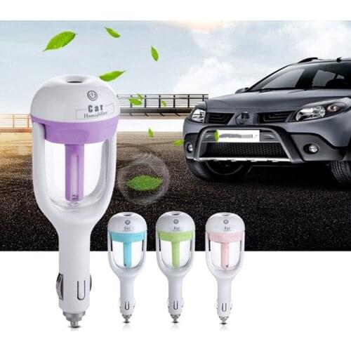 2021 New Mini Portable 12V Car Humidifier Air Purifier Auto Mist Maker Fogger Steam Aroma Diffuser Essential Oil Diffuser 50ml