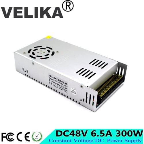 Single Output New model DC48V 6.5A 300W Switching power supply Driver AC110 220V DC 48V SMPS for Led Control CNC CCTV Stepper