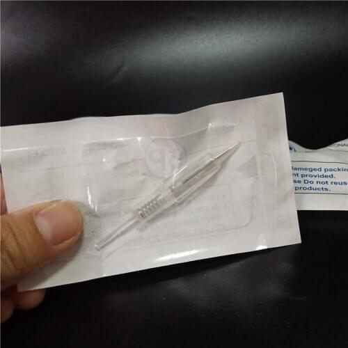 100 Pcs Disposable Semi Permanent Makeup Tattoo Cartridge Needle Machine For 3D Eyebrow Lips Eyeliner Supplies 1P/3P/5P/7P/3FP