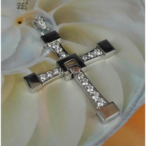 FAST and FURIOUS Vin Dominic Torettos Cross Pendant Necklace - Titanium Steel costume jewellery