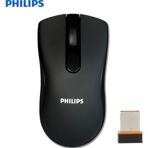 Philips SPK7211 Original 2.4G Wireless Mouse Optical Silent Rechargeable Mouse with 1000 DPI for Home Office MacBook Laptop PC