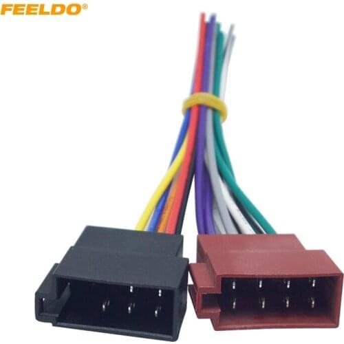 FEELDO 1Pair Car Stereo Wiring Harness For Volkswagen/Audi/Mercedes Plug Into OEM Factory Radio CD Audio Installation #CT5262