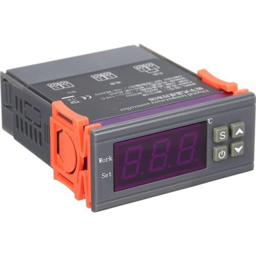 Intelligent Microcomputer Digital Temperature Controller Heating/Cooling Temperature Control Thermostat Regulator with Sensor