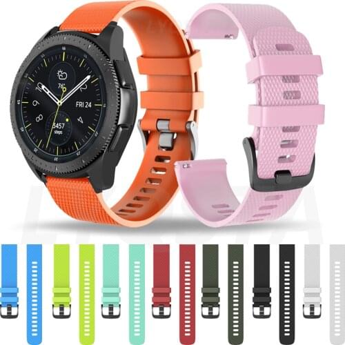20mm Silicone Wrist Straps for Huami Amazfit GTS GTR 42mm Amazfit Bip U Bip S GTS 2 Bracelet for Galaxy Watch 3 41mm Watch Bands
