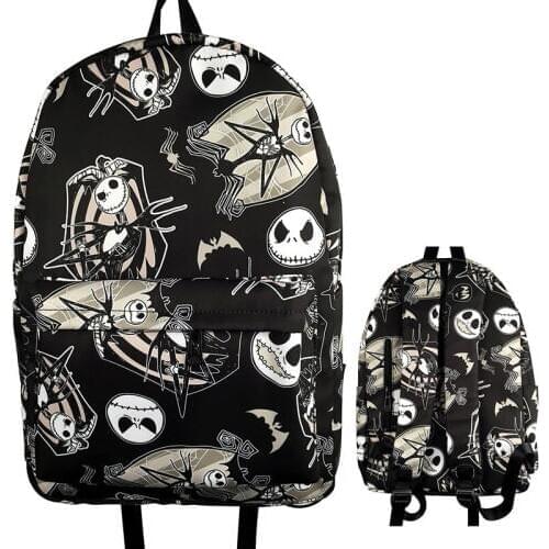 Christmas Jack Fashion Backpacks Rucksacks Cartoon Backpack Casual Student School bags travel Knapsack Unisex New
