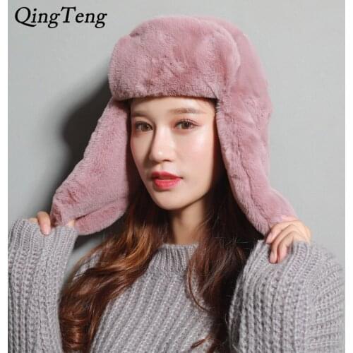 Winter Women Bomber Hats Men Velvet Warm Thickened Ear Flaps Winter Hats For Women Russian Bomber Hat Earflap Caps New 2018