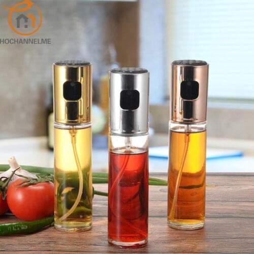 Press-type Oil Bottle Glass Barbecue Oil Spray Bottle Oil Spray Pot
