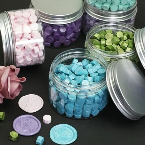 78 Colors 300PCs/Can DIY Wax Seal for Sealing Beads Jar Envelope Wedding Packaging Postcard Journal Package Postage Stamps Tools