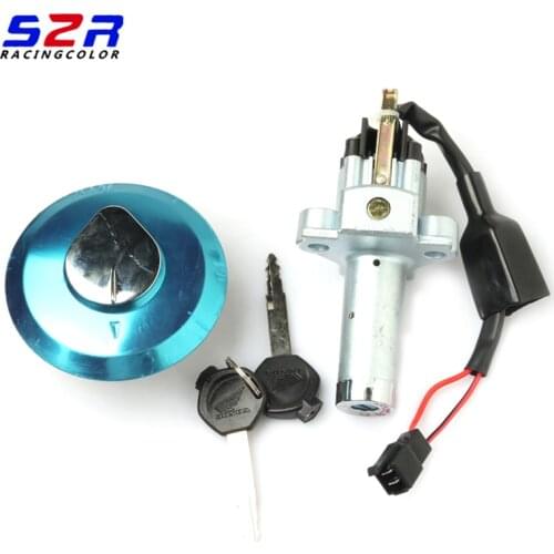 S2R Motorcycle Main Switch Steering Lock for Honda CB125 ACE CB CG XL 125 KYY CB125F Electric Start Switch Tank Cap Key Assy