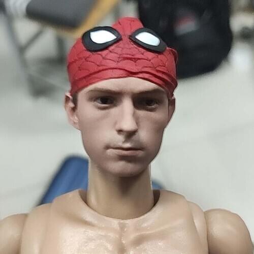 1/6 Scale Collectible Little Spider Peter Head Carving Female Head Carving In Stock SOOSOOTOYS SSH-001 Toy