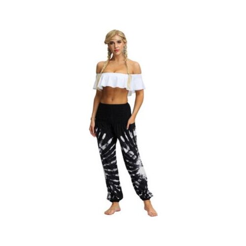 1pcs/lot Women Tie-dye Gradient Trousers Beach Bohemian Pants Casual Loose Trousers Harem Pants