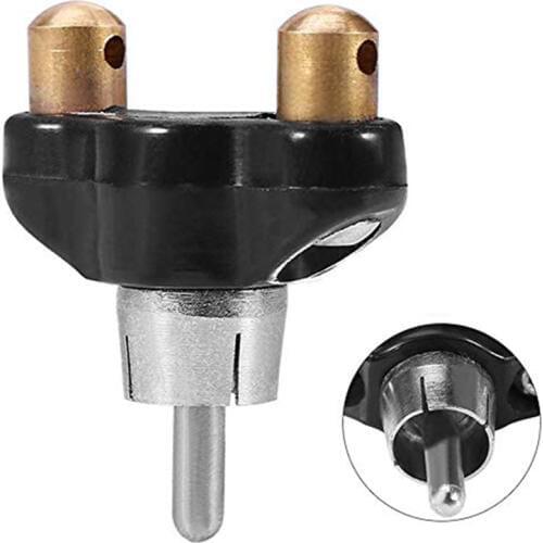 2PCS Professional Alloy RCA Conversion Head Tattoo Clip Cord Cable Converter for Tattoo Gun Machine Power Supply Free Shipping