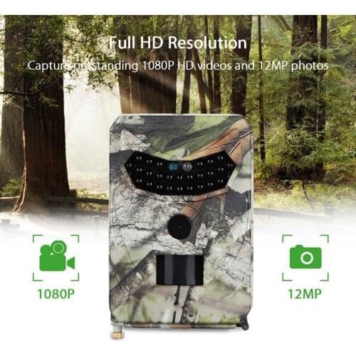 2021 New Trail Hunting Camera Wide Angle Outdoor Waterproof Camera 26pcs 940nm IR LED Photo Traps 12MP Night View Cameras