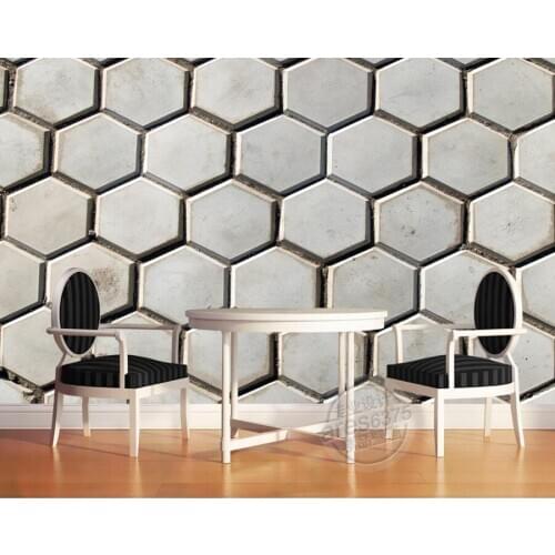 Custom 3d murals,3D street retro stereo personality tile Papel de parede,bar living room tv sofa wall bedroom wallpaper