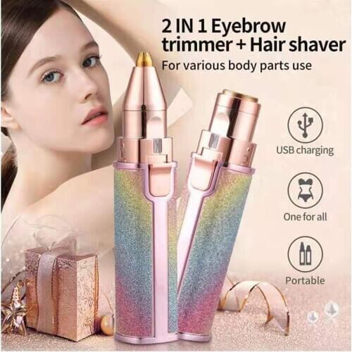 FREE Electric Hair Shaver For Women Eyebrow Cut Knife Face Hair Cleaner Eyebrow Repair Pen Eyes Hair Tailoring Tool Fashion Por