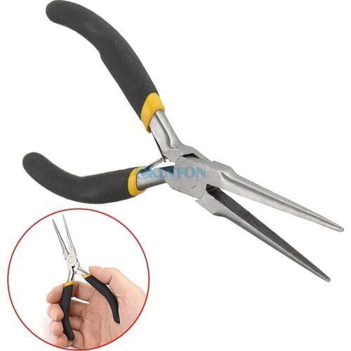 DHL 50PCS Mini Long Needle Nose Precision Pliers Modeling Jewelery Wire Work Plier Tool (Color: Black)