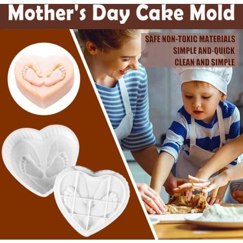 Mothers Day Cake Mould Diy Silicone Chocolate Cupcake Cake Muffin Baking Mold Candy Fondant Baking Mould Pastry Making Mould