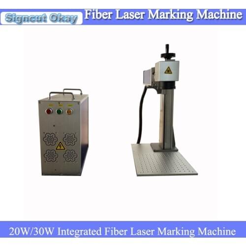 China supply 20W 30W 110V/220V fiber laser marking machine metal marker used for DIY stainless steel products engraving
