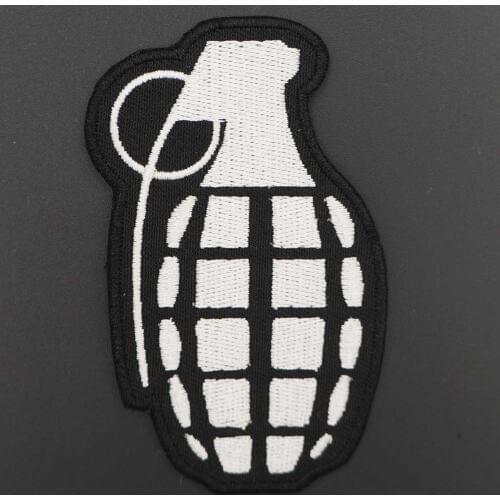 Grenade model TACTICAL SAMURAI EMBROIDERED hook backing Patch Army Morale Badge IN BAG Jacket Arm hat