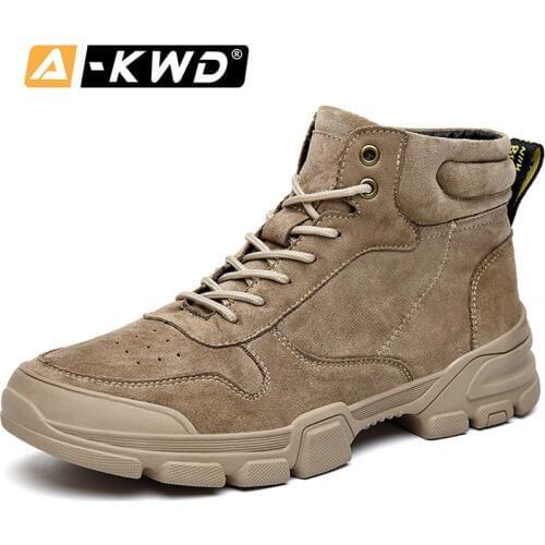 Fashion Shoes 2019 Work Boots Men Botte Homme Hiver Winter Men Shoes Snowboots High Top Sneakers Man Warm Mens Winter Footwear