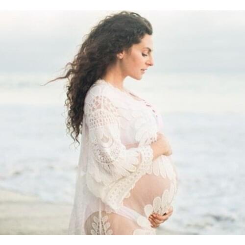 2021 Summer Maternity Photo Shooting Dress Large Size Pregnancy Photography Clothes Wear