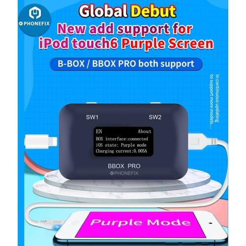 JC B-BOX DFU BLACK TOOL for Iphone A7-A11 One Key Purple Mode No Disassembly Required HDD Reading PAD Programming Same DFU BOX