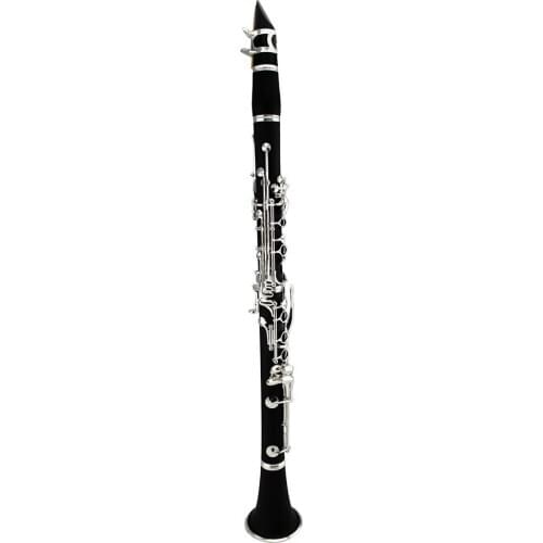 Popular grade ABS body silver plated Tone Bb Clarinet