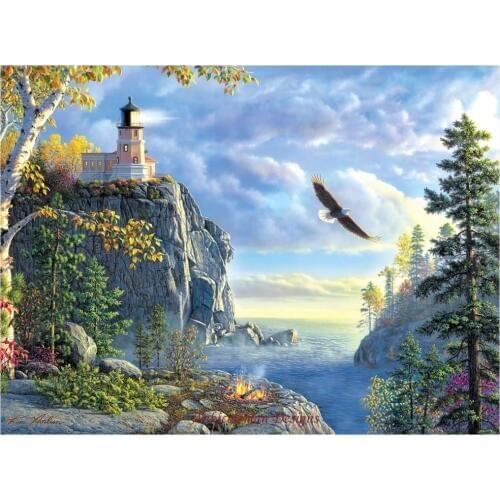 Needlework for embroidery DIY French DMC High Quality - Counted Cross Stitch Kits 14 ct Oil painting - Guiding Light