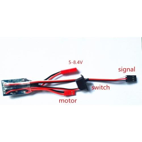 30A Mini Brushed ESC Brush Electronic Speed Controller for Remote Control RC Car Parts Accessories