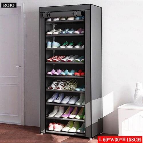 Nonwoven Fabric Shoe Cabinet DIY Dustproof Shelf Hallway Saving Space Organizer Holder Home Furniture Storage Cabinet Shoe Rack