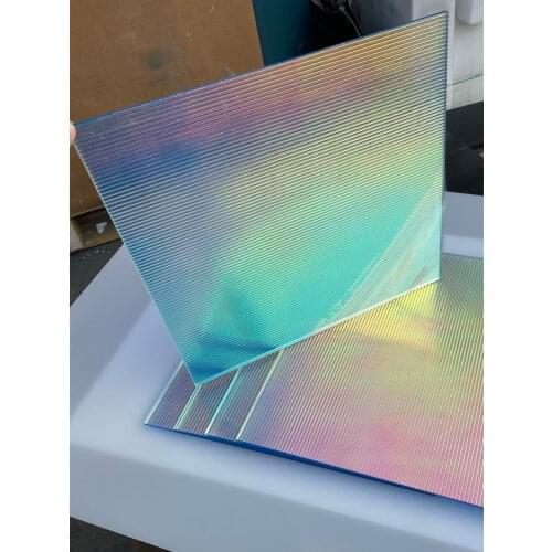 Texture PMMA Laser Plexiglass Decorative Acrylic Sheet,Iridescent/Radiant Colorful Rianbow Like Board,DIY Corrugated Plate