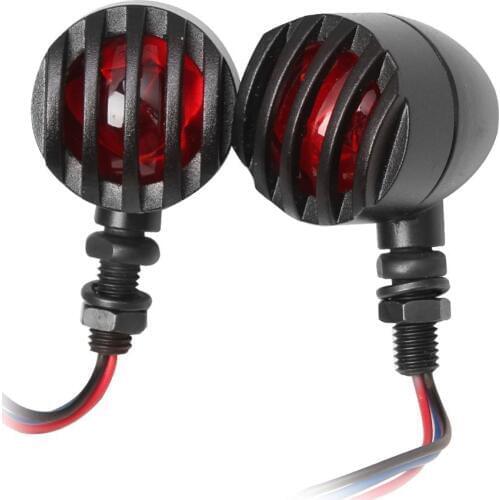 Universal Motorcycle Bullet RED Blinker Turn Signal+Brake Stop+Running Tail Lights For Harley Honda Yamaha Suzuki Kawasaki