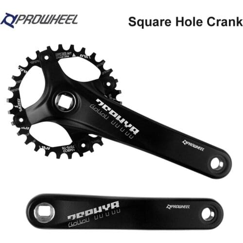 Prowheel Bicycle Crank Sprocket 104BCD MTB Bike Square Hole 170mm 175mm Crankset 32T 34T 36T 38T 40T 42T Narrow Wide Sprockets