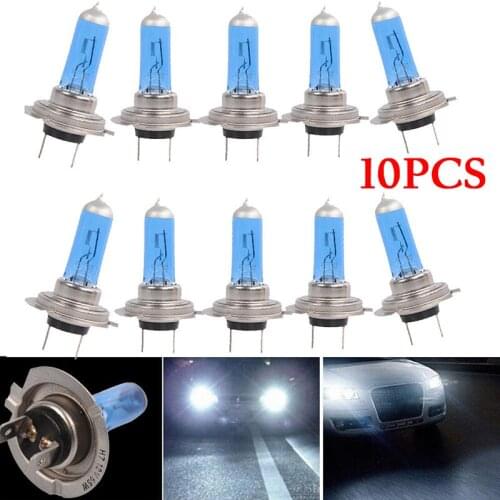 10pcs H7 12V 55W Xenon White 6000K Halogen Car Headlights Lamp Bulb For BMW E39 E60 E90 Auto Accessories