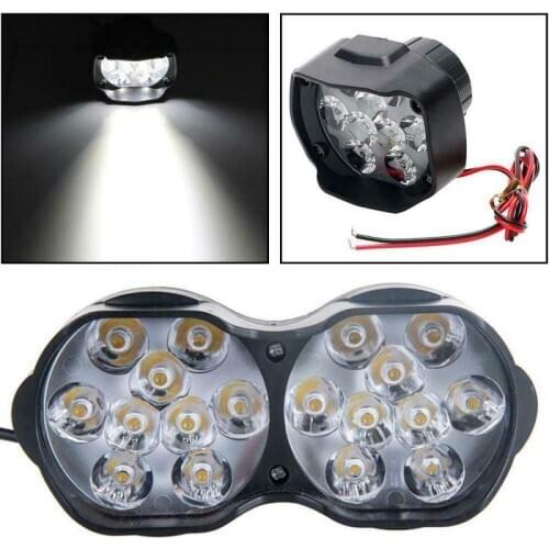 18 LED 30W 3000LM 6500K White 9-85V Motorcycle Headlight Moto Spotlight Driving Fog Spot Head Light Decorative Lamp Led Moto