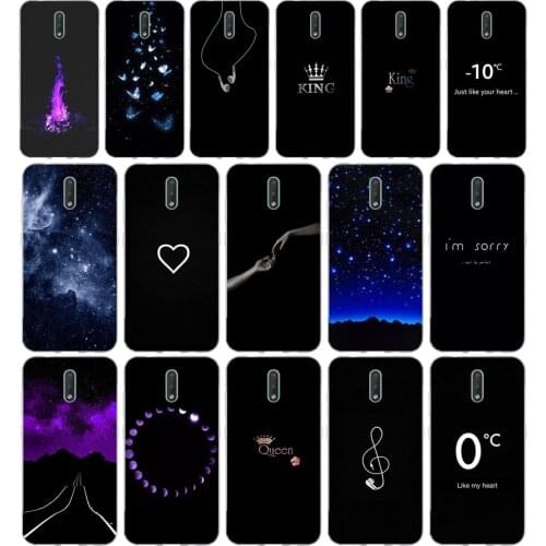 189FG King Queen Letter Crown Pattern gift Soft Silicone Tpu Cover phone Case for Nokia 2.1 2.3 3 3.1 4.2 5 5.1 Plus 7.2 6 8