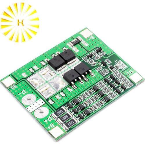 3S 11.1V 12V 18650 Lithium Battery Protection Board 12.6V 15A Over-Current Overcharge Protection with Equilibrium Connector