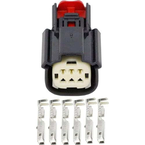 5 Sets 6 Pin automotive connector harness headlight plug with terminal 33472-0606, DJ7068W-1.5-21