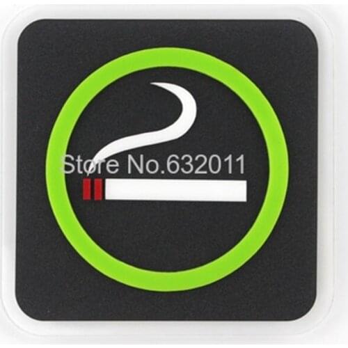 11*11cm Smoking area room signage acrylic wall stickers service signs door wall stickers plate frame board