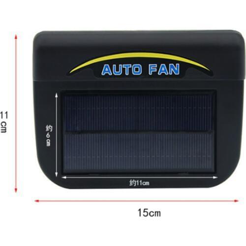 Automobile Cooler Ventilation Fan Air Vent Exhaust Heat Fan Solar Energy Powered Vehicle Car Auto with Rubber Strip